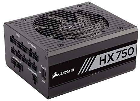 Corsair HX750 750W ATX Negro unidad de - Fuente de alimentación (750 W, 100 - 240, 47 - 63, 150 W, 750 W, 150 W)