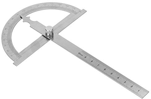 2 in 1 Winkelmesswerkzeug Winkelmesser Lineal Winkel Goniometer Lineal, Winkelmesser Lineal, Winkelsuchwerkzeug(120 * 150mm)