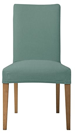 EBETA E Stuhlhussen 4 Stück, Elastische Stuhlbezug, Stretchhusse Stuhlüberzug Jacquard Hussen für Hochzeit Partys Bankett Deko, bi-Elastic Spannbezug (Hellgrün, 4 Stück)
