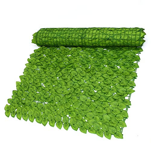 GXBCS Künstliche Hecke Sichtschutz Künstliche Sichtschutzzaun Faux Efeu Hecke Blatt und Weinrebe Sichtschutz Zaun für Außenwohnung Balkon Terrasse Veranda Deck Wanddekoration 104(Color:,Size:78.74