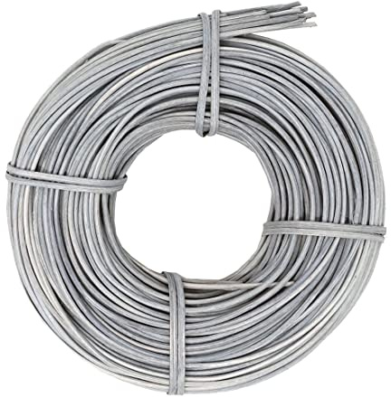 famos Peddigrohr Flechtmaterial Korbflechten 2,25 mm viele Farben zur Auswahl (100g, Grau)