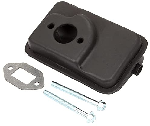 iSpchen Motorrad Auspuff Schalldämpfer Set Auspuffanlagen Motorrad Auspuffrohr Auspuff Endrohr zubehör mit Schrauben für 2-Takt 47cc 49cc Mini Bike