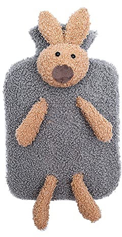 Tbkoly Hot Water Bottle Bag Hand Feet Warmer,Cute Plush Cover Jacket Double Hand-Injected Water Heating Handbag Removable and Washable Warm Water Bag(Color:2) (Color : 8)