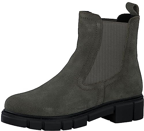 MARCO TOZZI Damen Chelsea Boots aus Leder mit Absatz