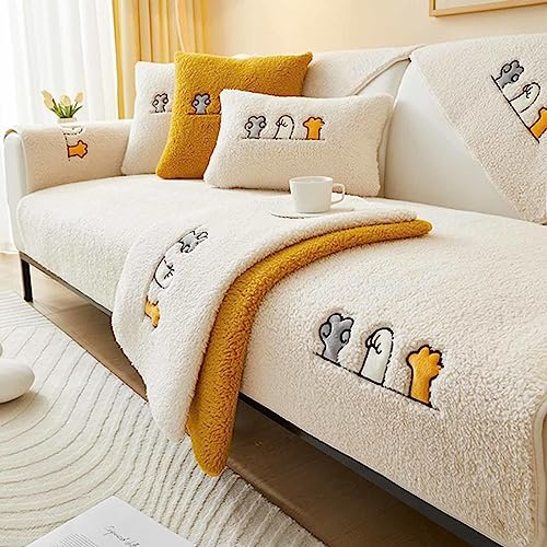 MTHGH sofaschutz，Samt rutschfest l Form 1 2 3 4 Sitzer Sofabezug ，sofaschoner Katze Hund Decke ecksofa Outdoor Sofa Überwurf,A-70x150cm