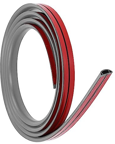 Flexibler Klein Kabelkanal, Selbstklebender Kabelkanal, 2m/3m/5m/10m Kabelkanal Selbstklebend, Kabelschacht Verstecken für alle Netzkabel Haus Büro (5m, Grau)
