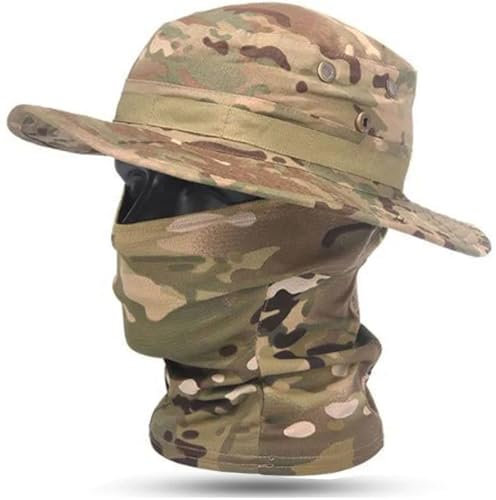 RALSPEC Multicam Camouflage Boonie Hat and Balaclava Set Camo Face Mask Cover Airsoft Military MTP
