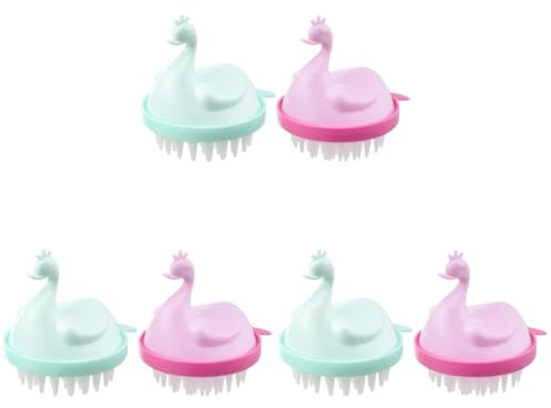 FRCOLOR 6stücke Kopfhaut Massagebürsten Effiziente Haarreinigung Entspannung Für Erwachsene Zufällige Farben Shampoo Bürste Für Gesunde Kopfhaut Und Weniger Haarausfall