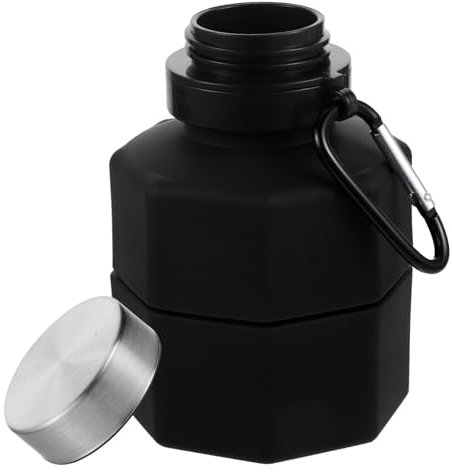 KITANDOVE Bouteille Eau De Fitness Et Inoxydable Gourde Portable pour Sports Et Activités De Plein Air Design Unique Et Résistant Aux Chocs Idéale pour Coureurs Et Amateurs De Gym