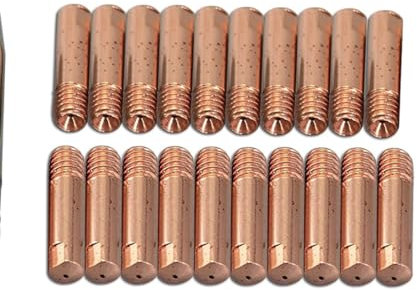 RIVERWELD Punte di contatto per cannello per saldatura MIG 15AK MB15 MAG 0,9 mm M6x25 mm 20 pz.