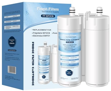 Kylskåpsvattenfilter kompatibelt med Electrolux WF2CB PureSource2 Frigidaire FC100 JLAFFS2007 AEG S75628SK11 FC100 Kenmore 46-9916 46-9911 ersättningsvattenfilter