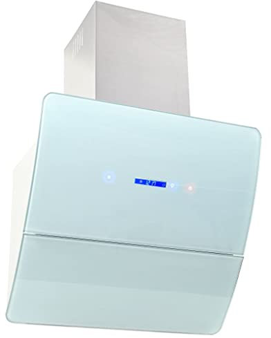 Brokky Campana extractora de Pared Acero INOX Blanca 756 m³/h 60 cm Campana De Cocina Filtro Carbon Grupo Filtrante