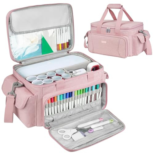 Tragetasche kompatibel mit Cricut Joy Xtra, tragbare Reise-Aufbewahrungstasche mit herausnehmbaren Trennwänden, passend für Cricut Joy Xtra Zubehör und Zubehör