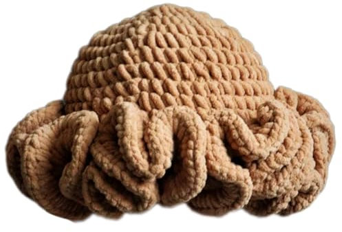 BHFYOB Winter Strickmütze Erwachsene und Baby Mütze Stretchy Strickmütze Kreative Weiche Mütze für Fußballspiele und Familienfoto