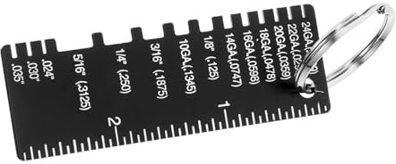 CHILDWEET Stainless Inspection Ruler Measuring Feeler Gauge for Thickness Gauge Precision Tool for Welding Projects