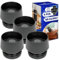 MONTERAL 4 Stück Deckel Thermobecher Edelstahl mit Originalcode SS-513857 für Emsa für Tefal Travel Mug 0.36 Liter und 0.5 Liter - Garantie 10 Jahre