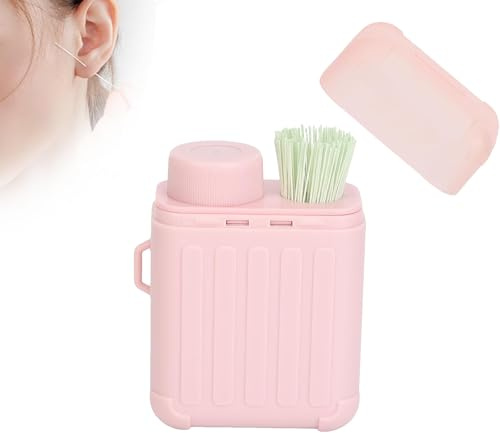 Ankepw Kit de Nettoyage pour Piercings d'oreilles, Fil Dentaire jetable 2025 Upgrade, pour Femmes et Hommes, Portable pour Les Voyages et la Maison (1 kit)