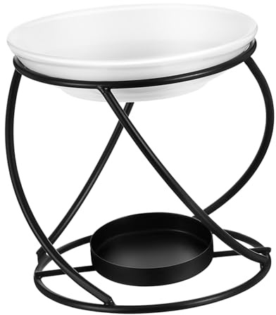 HAMPPLIES Bruciatore Per Oli Essenziali in Diffusore Scaldacera Per Candele Da Tè Per Aromaterapia e Decorazioni Per Camera Da