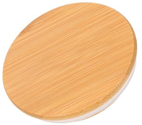 Ciieeo Coperchio per Brocca dell'Acqua in Silicone e Legno Resistente all'Usura, Facile da Installare e Rimuovere, Adatto per Pentola da tè Domestica, Colore Khaki