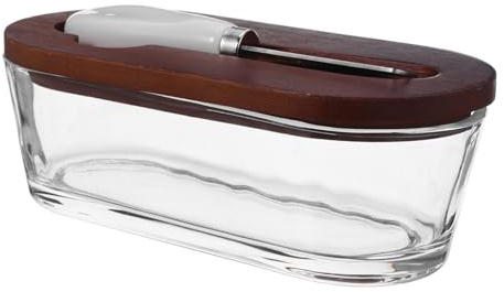Zerodeko Burriera Con E Coltello Portaburro Portaburro Con Burriera Vintage In Acciaio Per