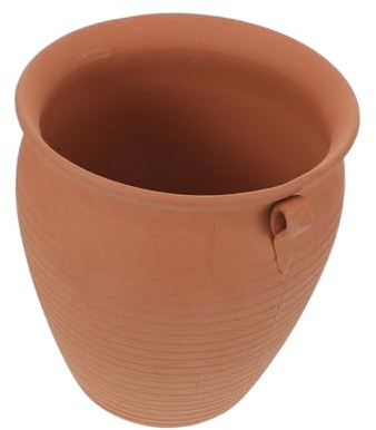 TOYANDONA Bocal Terre Cuite pour Pommes de Terre Oignons et Ail Conservateur de Légumes Racines avec Aération pour Plan de Travail