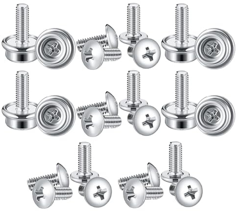 Fotbollshjälm Reparationsskruvar Kit 12mm 10mm Enkel Installation