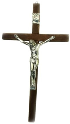 predolo Wandkreuz Aus Holz, 30 cm, Zur Dekoration über Der Tür, für Zuhause