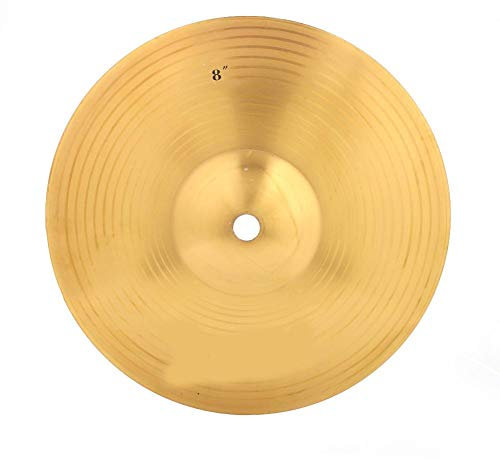 Platillo Splash 8 Pulgadas, Jazz Drum Latón Toallitas Acabado Tradicional Latón para Instrumento de Latón Duradero