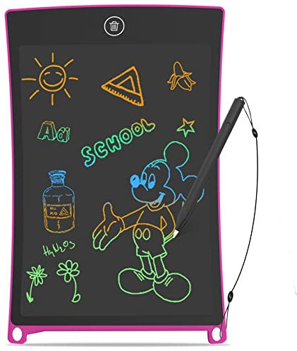 GUYUCOM LCD Schreibtafel 8,5 Zoll LCD Zaubertafel, Kinderspielzeug Schreibtablet mit hellerem Bildschirm, löschbarer und Anti-Clearance-Funktion,Geschenke Spielzeug für 2 3 4 5 Jahre alt Jungen