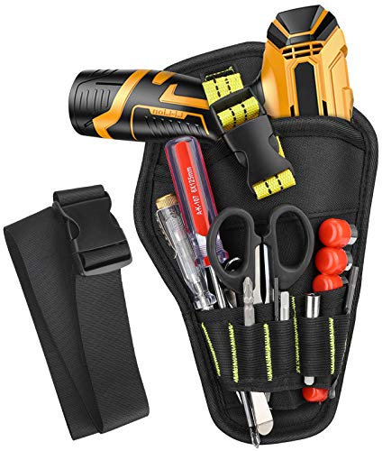 Hippodance Marsupio Porta Attrezzi, Fondina per Trapano, Chiave Elettrica Inglese, Martello, Cacciavite (cinture comprese), Tessuto Oxford