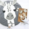 KIKOM Baby Crawling coperte,Rotondo animale Tappeto per Bambini,Tappeto per la cameretta dei Bambini Antiscivolo Tappetino per Gattonare per Bambini 90cm (Giraffa)