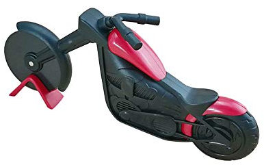 Lot de 2 emporte-pièces à pizza en forme de moto en acier inoxydable - Gadget de cuisine - Cadeau créatif avec support de présentation pour pizza, tarte, gaufres, crêpes