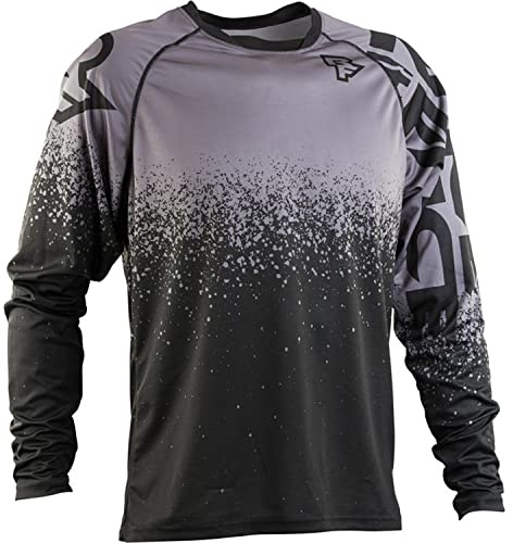Dinint Herren Mountainbike Trikot, Lange Ärmel Shirt Radtrikot, Atmungsaktive Cycling Jersey, Schnell Trocknen Radsport Bekleidung, antibakteriell MTB Trikot T Shirt für, Vault Jersey