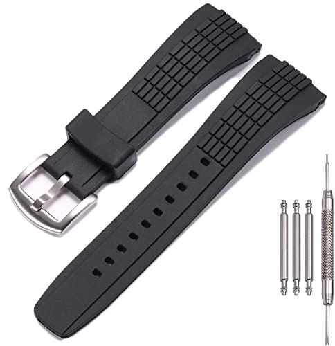 26mm Gummi-Uhrenarmband, kompatibel mit SEIKO VELATURA/SRH Serie SPC007 Herren Sport Wasserdicht Silikon Band