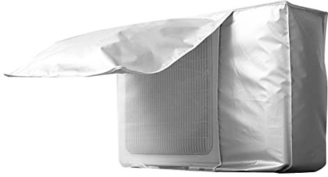Copri Condizionatore da Esterno, Universale Coperchio del Condizionatore Copri Climatizzatore Esterno Protettori Coperture per condizionatore Impermeabile Anti Polvere Anti Neve (S:80x30x57cm)