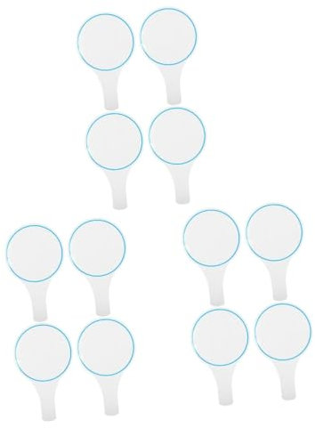 Amosfun 12stücke Mini Abwischbare Whiteboard- Handheld Notiztafeln Für Abstimmungen Und Spiele Einseitig Langlebig Und Wiederverwendbar Für Unterricht Und Sportevents