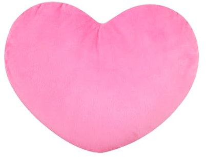 Fadcaer Heart Decorative Pillow, Soft Plush Cushion, Cute Heart Shaped Cushion for Sofa, Bed, Dining, Gifts for Girls, Valentine's Day Gift (Pink, 30cm)