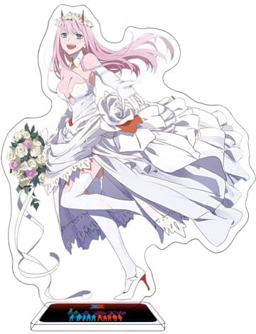 DARLING In The FRANXX Zero Two Ichigo Standing Action Figure Cosplay Anime Acrylic Figure Model Desktop Display Standing Figurine Colllection 16cm