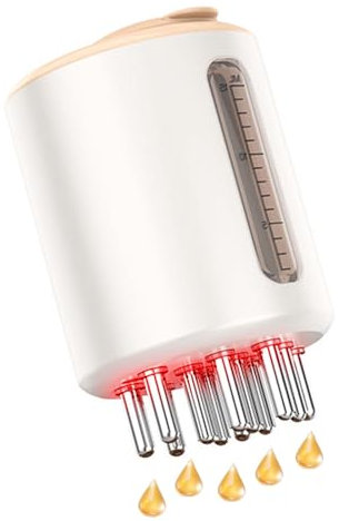 Colexy 2-In-1 Haaröl Applikator und Kopfhaut Massagebürste Elektrisch, 15ml Applikator Flasche Haare Kopfmassage Bürste Scalp Massager Kopfmassagegerät für Haarbehandlung Medizin ätherisches öl Serum