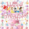 SoundZero 25 Pièces Deco Cupcake Princesse, Cupcake Topper Princesse, Princesse Pailletée Décoration Cupcake, Décoration Gâteau Princesse Snniversaire, Décorations de Gâteau d'anniversaire