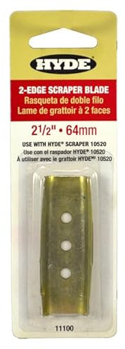 Hyde 11100 Hyde Lifetime 2-Edge Ersatzschaberklinge, 6,4 cm, 10 Stück
