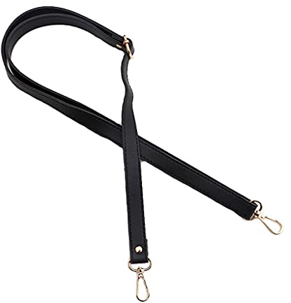 Práctica correa ajustable de piel sintética de 138 cm para bolsos cruzados, accesorios de bolsa de hombro, asa ajustable, Hebilla negra y dorada