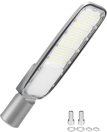 PICAA Luce LED Stradale Commerciale 150W, 15000LM Impermeabile per Esterni, Illuminazione Sicurezza Parcheggio, Strada, Garage, Giardino, Cortile, Campo Basket Calcio, Bianco caldo 4000K