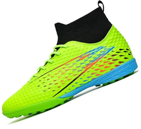 Scarpe da Calcio da Uomo Scarpe da Calcio Alte da Bambino per Erba Sintetica Scarpe da Ginnastica da Interno per Ragazzi Scarpe da Allenamento per Sport all'aperto