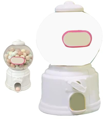 Dispenser di Caramelle per Bambini Funzionamento Facile Distributore Automatico di Giocattoli per Bambini Famiglia Salvaspazio Interattivo (White)