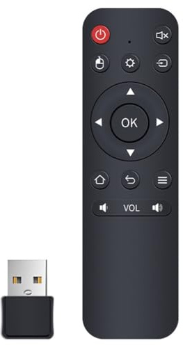 Pinafresa TV Box Remote Control 2.4G Wireless USB Receiver Remote Control for Android Smart TV Wireless USB Receiver for TV Box and PC/TV