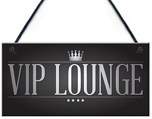 Red Ocean VIP LOUNGE Vintage Man Cave Pub Home Bar Garden Hanging Sign Plaque BBQ Beer Party Dad Gift