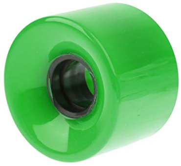 without FJY-WHEEL, Solid Cruiser Longboard Skateboard High Elastic Durable PU Wheels Skate Board Zubehör für Mini Cruiser Longboard (Farbe: Grün)