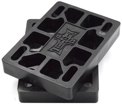 Dogtown Skateboard Risers 3/8 Black for Old School Skateboards