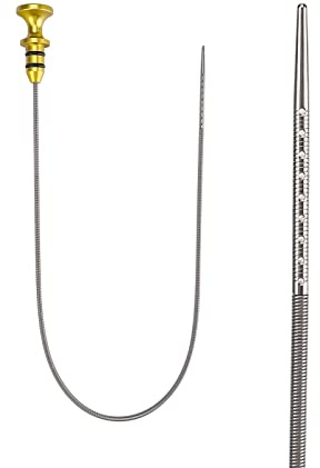 3mirrors Engine Oil Dipstick Compatible with 2007-2016 Mini Cooper S Clubman Convertible Coupe Roadster Countryman Paceman All Engines OE 11437585970 for R55 - R61(N) Engines